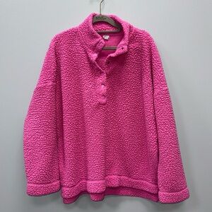 Aerie Hot Pink Sherpa